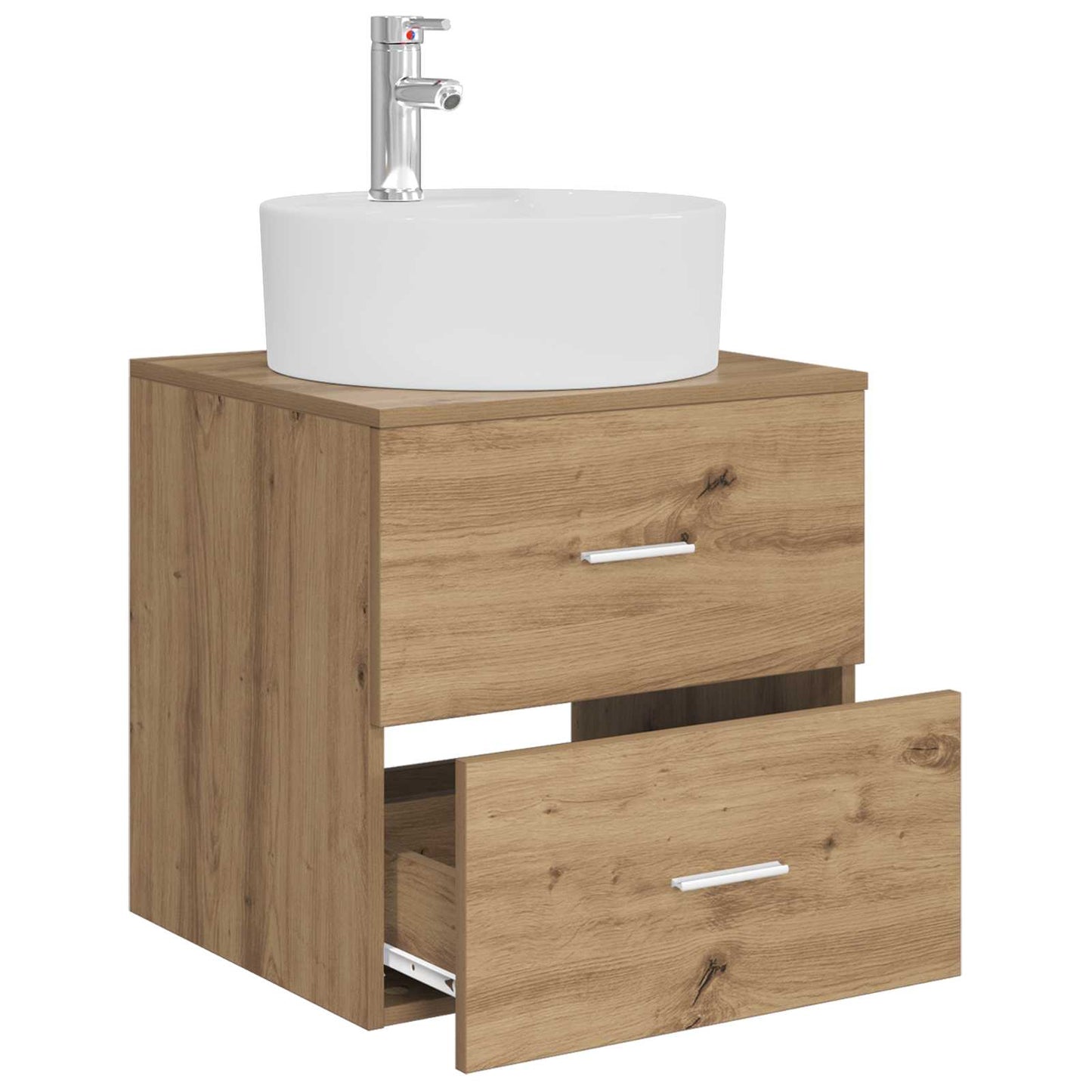 Mobile Lavabo da Parete Rovere Artigianale 49,5 x 44,5 x 65 cm | homemem39