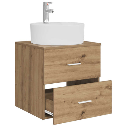 Mobile Lavabo da Parete Rovere Artigianale 49,5 x 44,5 x 65 cm | homemem39
