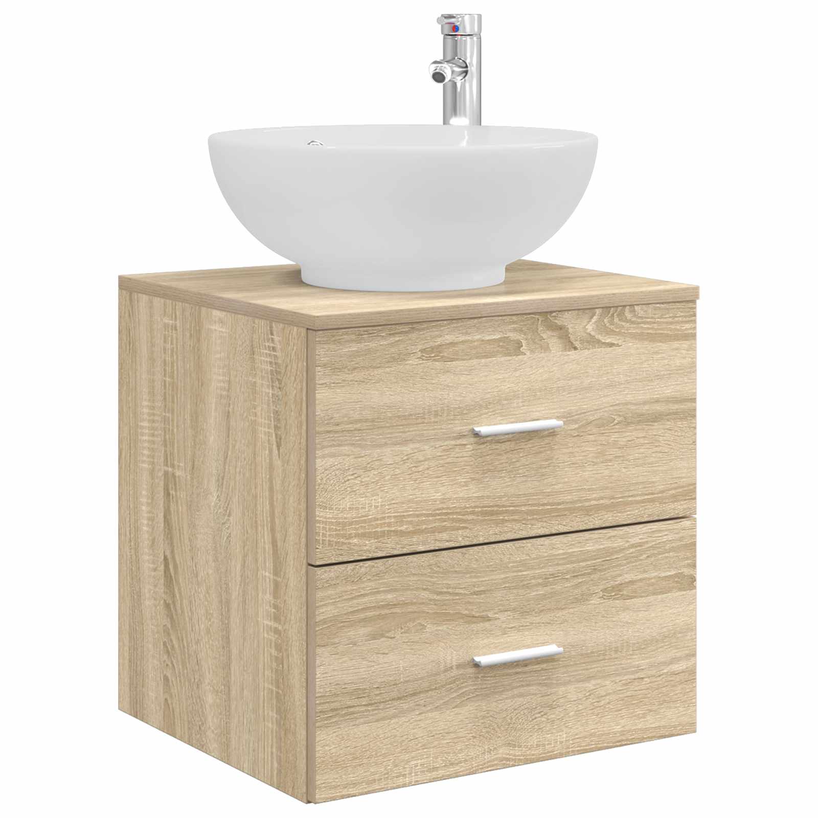 Mobile Lavabo da Parete Rovere Sonoma 49,5 x 44,5 x 66,5 cm | homemem39