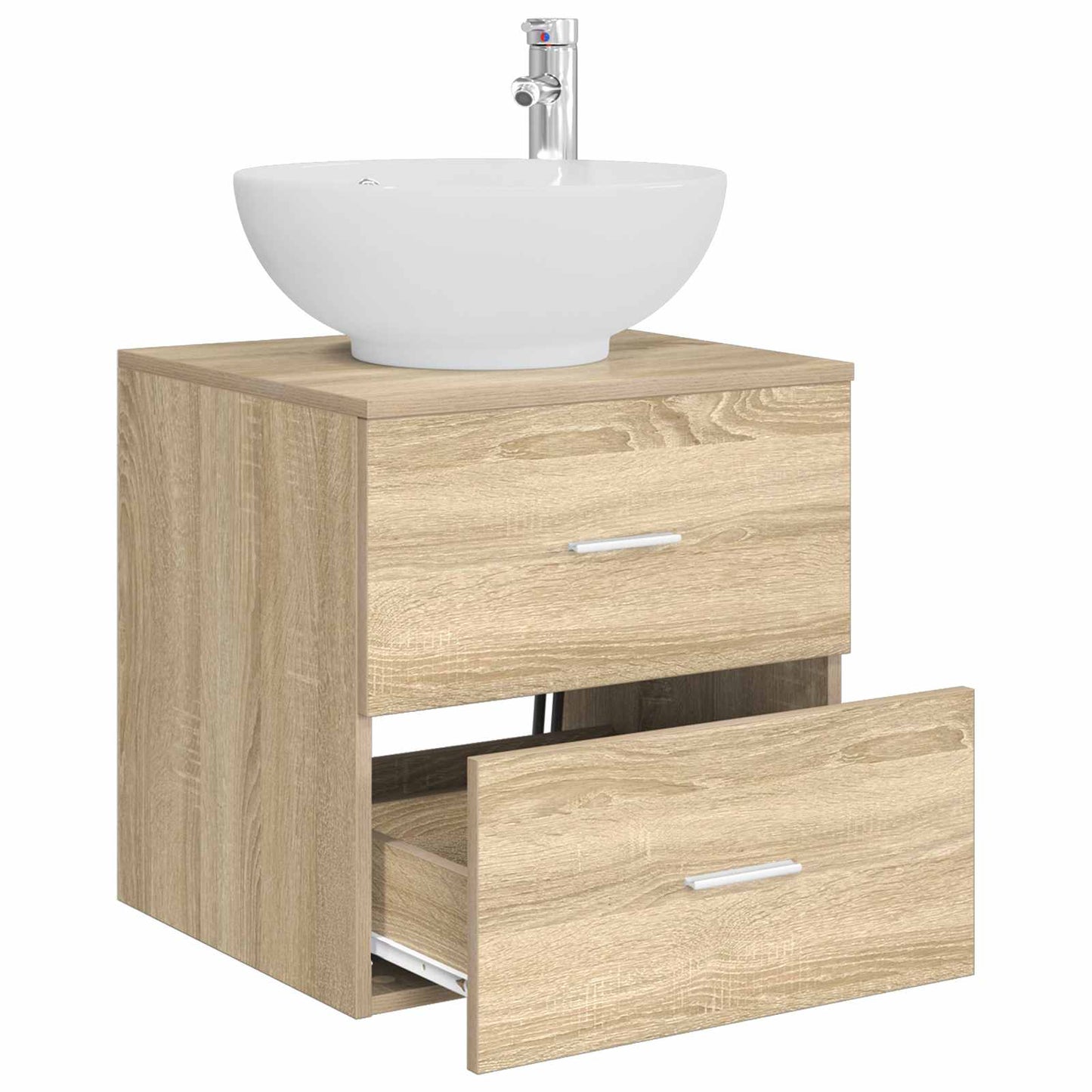 Mobile Lavabo da Parete Rovere Sonoma 49,5 x 44,5 x 66,5 cm | homemem39