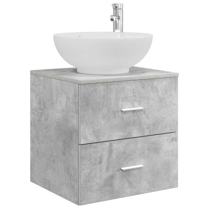 Mobile Lavabo da Parete Grigio Cemento 49,5 x 44,5 x 66,5 cm | homemem39