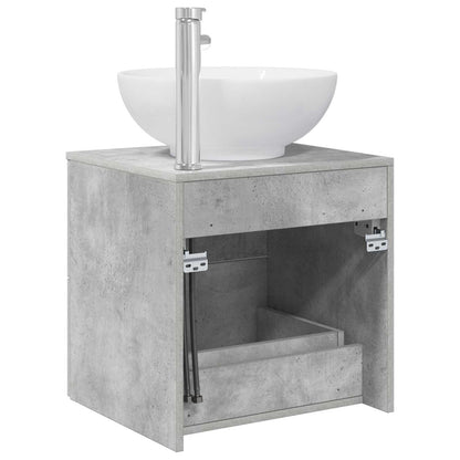 Mobile Lavabo da Parete Grigio Cemento 49,5 x 44,5 x 66,5 cm | homemem39