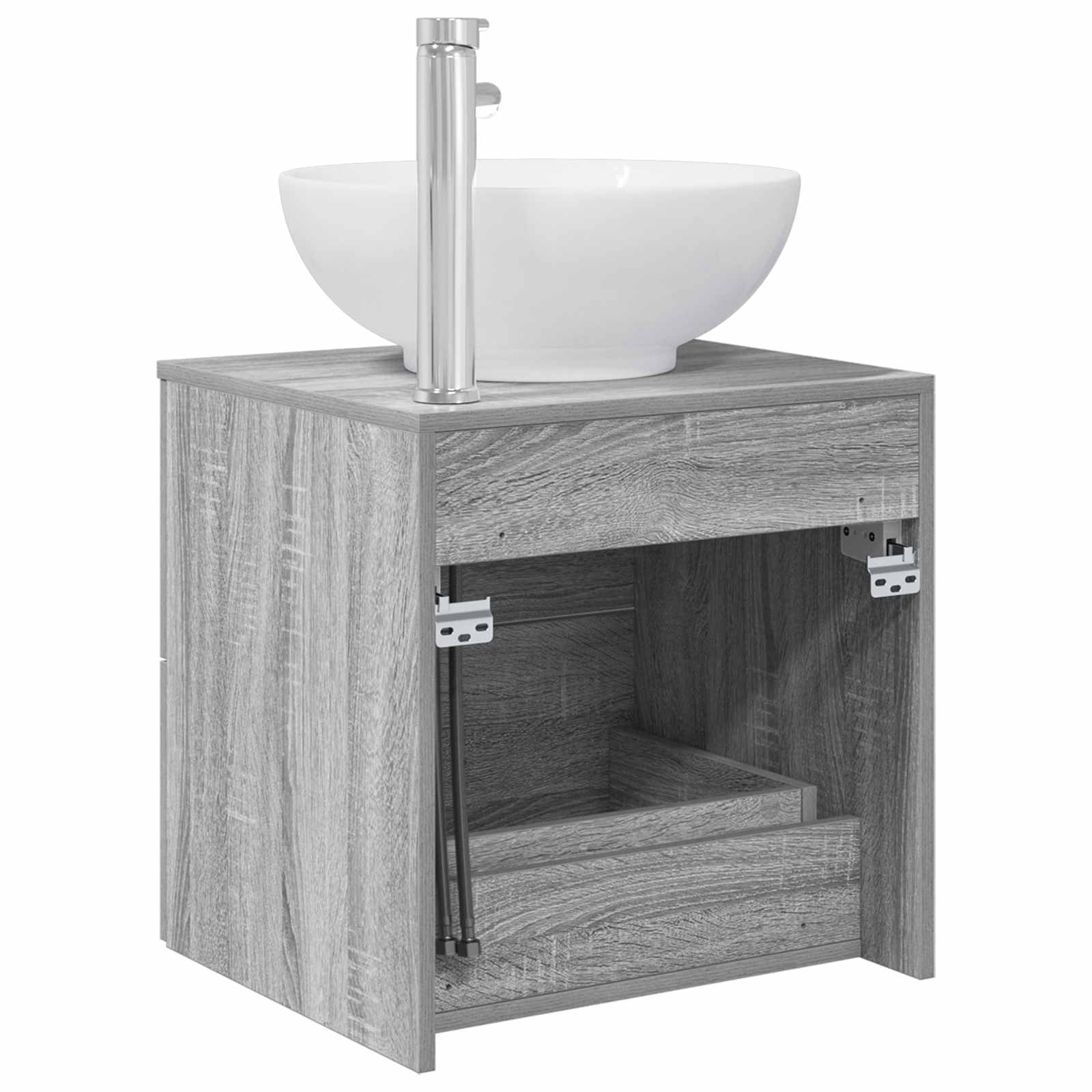 Mobile Lavabo da Parete Sonoma grigio 49,5 x 44,5 x 66,5 cm | homemem39