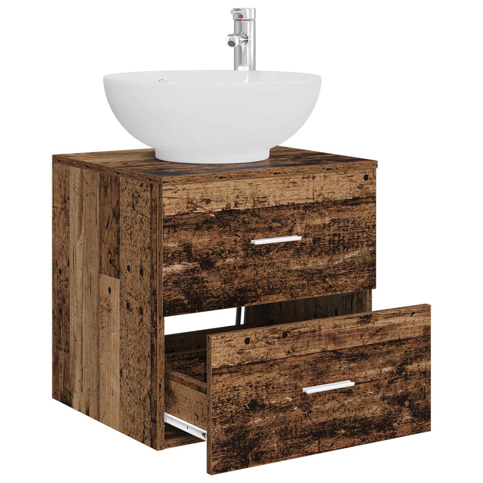 Mobile Lavabo da Parete Legno antico 49,5 x 44,5 x 66,5 cm | homemem39