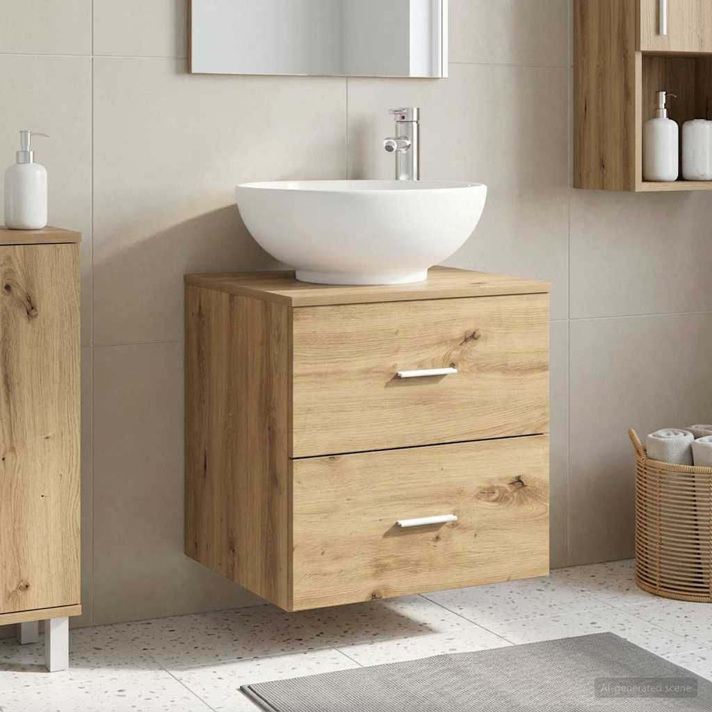 Mobile Lavabo da Parete Rovere Artigianale | homemem39