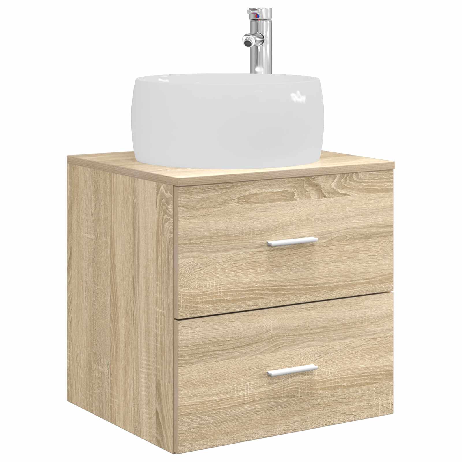 Mobile Lavabo da Parete Rovere Sonoma 49,5 x 44,5 x 66 cm | homemem39
