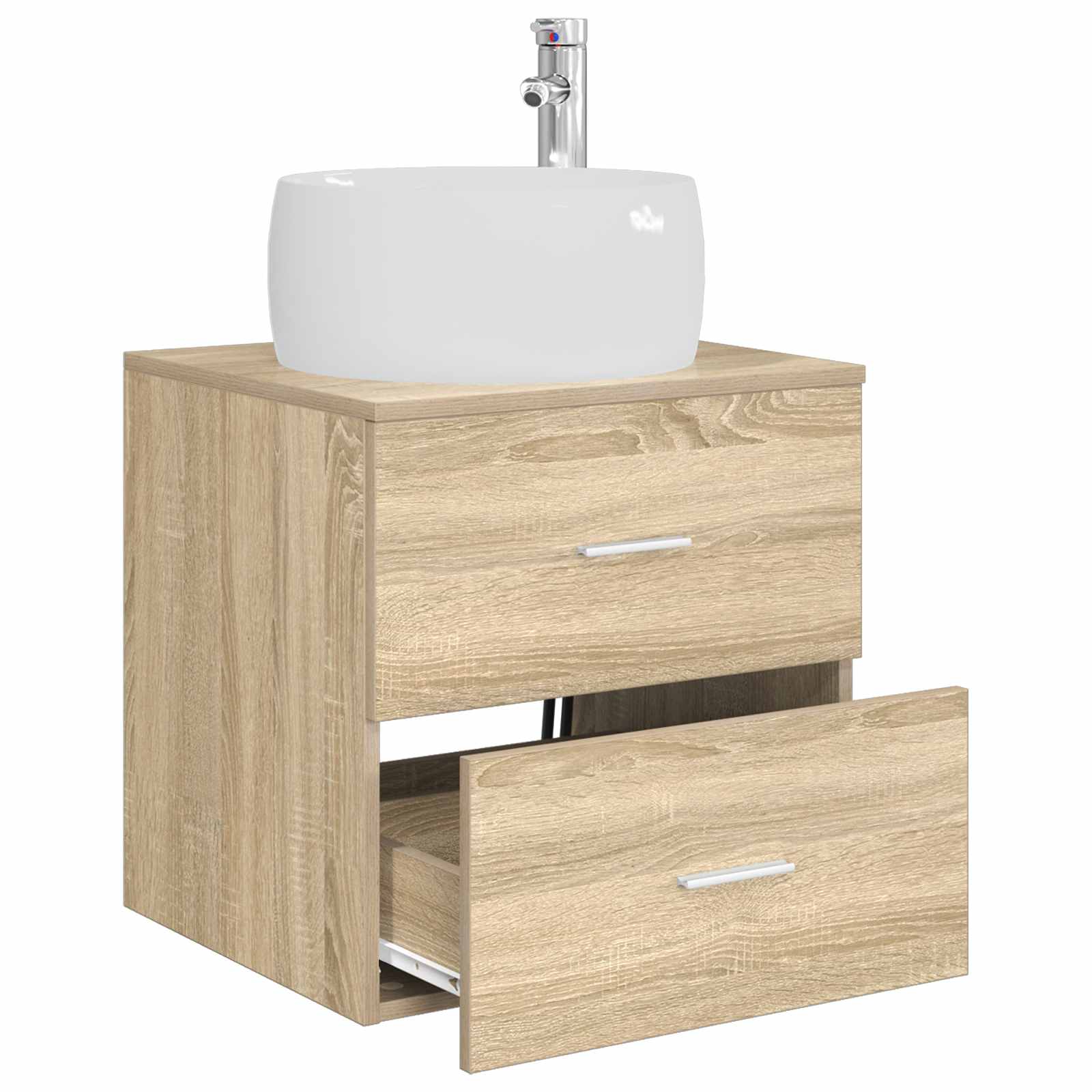 Mobile Lavabo da Parete Rovere Sonoma 49,5 x 44,5 x 66 cm | homemem39