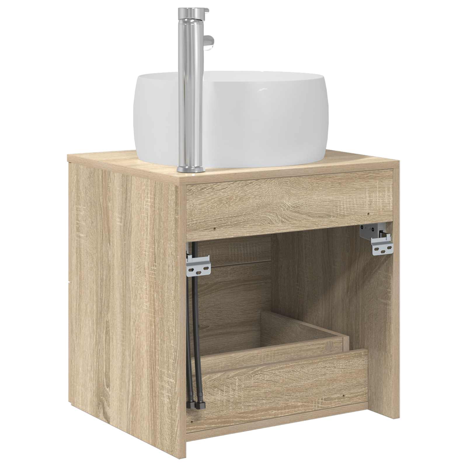 Mobile Lavabo da Parete Rovere Sonoma 49,5 x 44,5 x 66 cm | homemem39