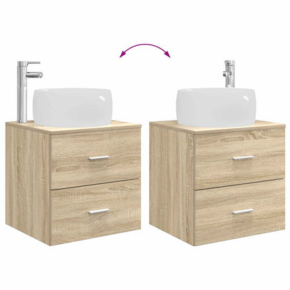 Mobile Lavabo da Parete Rovere Sonoma 49,5 x 44,5 x 66 cm | homemem39