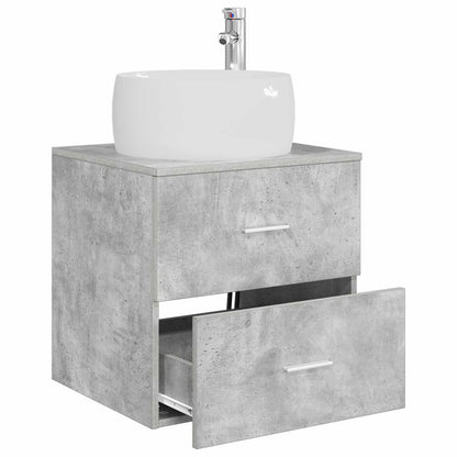 Mobile Lavabo da Parete Grigio Cemento 49,5 x 44,5 x 66 cm | homemem39
