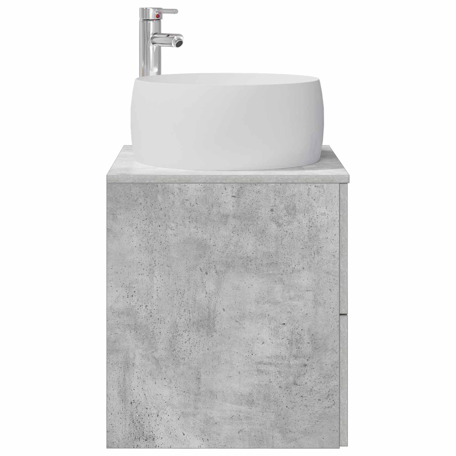 Mobile Lavabo da Parete Grigio Cemento 49,5 x 44,5 x 66 cm | homemem39