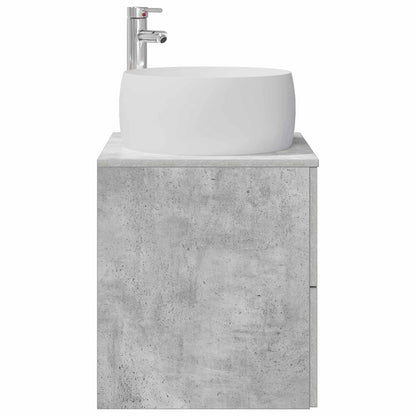 Mobile Lavabo da Parete Grigio Cemento 49,5 x 44,5 x 66 cm | homemem39