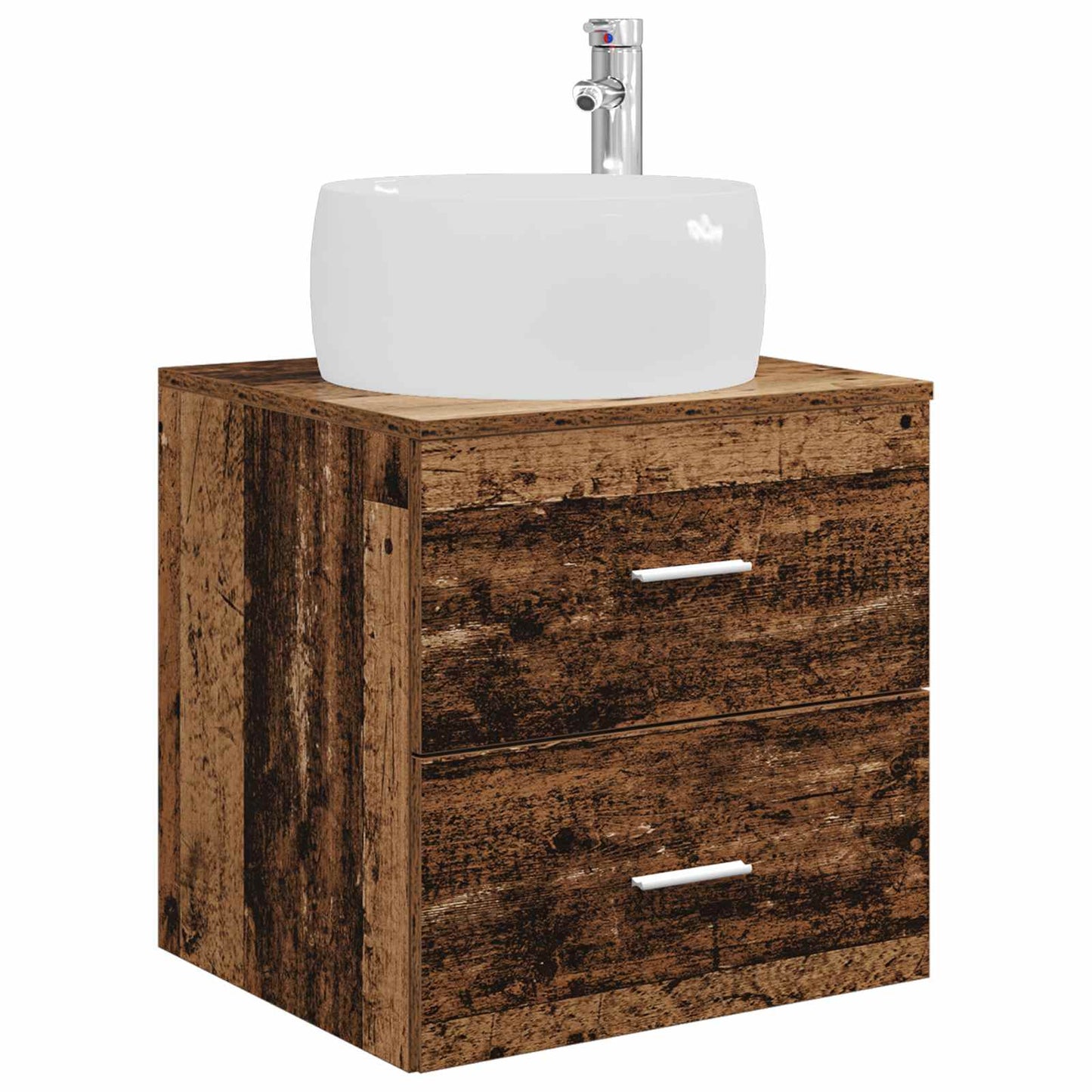 Mobile Lavabo da Parete Legno antico 49,5 x 44,5 x 66 cm | homemem39