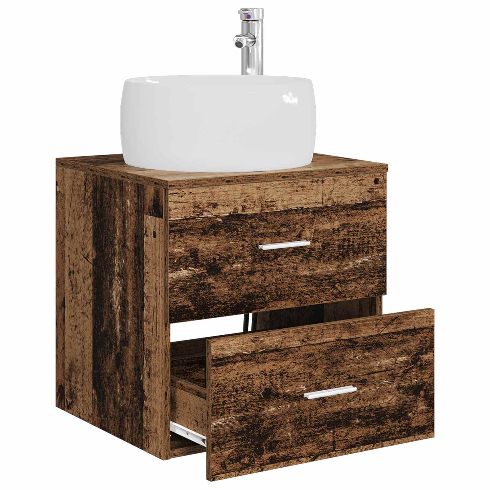 Mobile Lavabo da Parete Legno antico 49,5 x 44,5 x 66 cm | homemem39