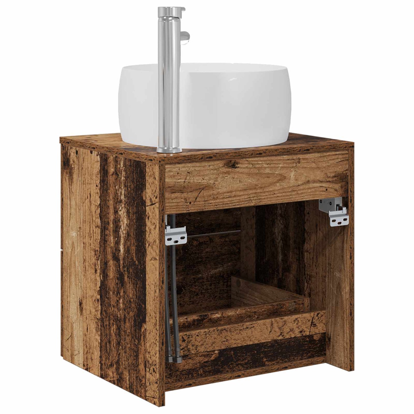 Mobile Lavabo da Parete Legno antico 49,5 x 44,5 x 66 cm | homemem39