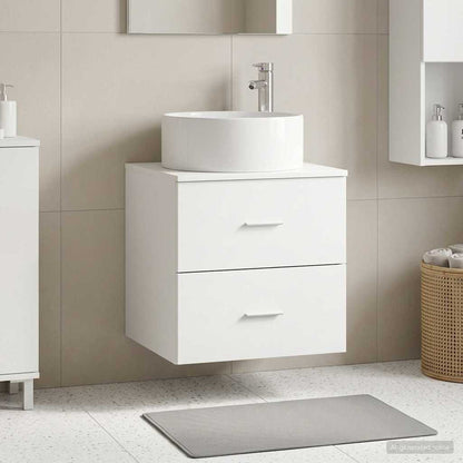 Mobile Lavabo da Parete Bianco 49,5 x 44,5 x 65,5 cm | homemem39