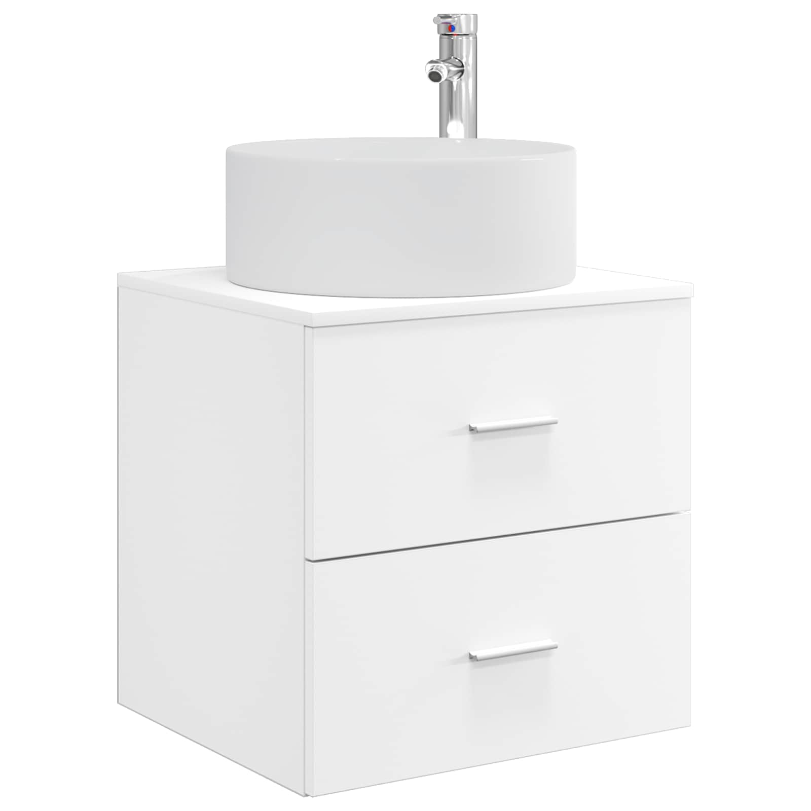 Mobile Lavabo da Parete Bianco 49,5 x 44,5 x 65,5 cm | homemem39