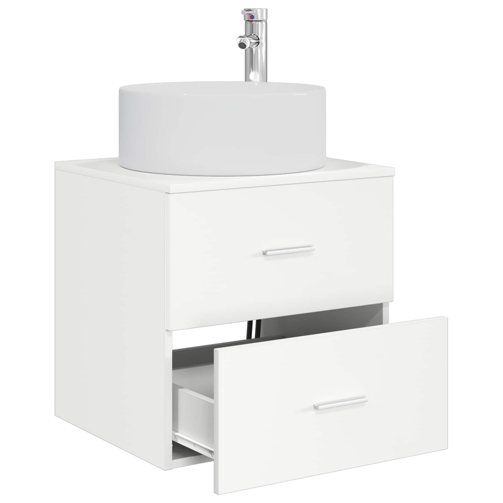 Mobile Lavabo da Parete Bianco 49,5 x 44,5 x 65,5 cm | homemem39