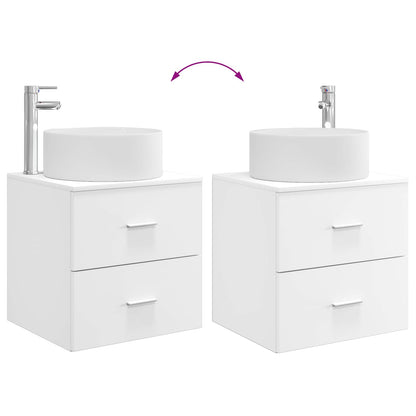 Mobile Lavabo da Parete Bianco 49,5 x 44,5 x 65,5 cm | homemem39