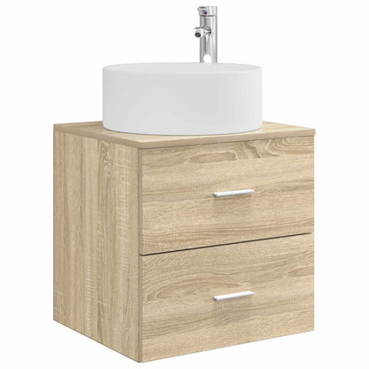 Mobile Lavabo da Parete Rovere Sonoma 49,5 x 44,5 x 65,5 cm | homemem39