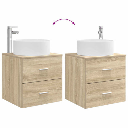 Mobile Lavabo da Parete Rovere Sonoma 49,5 x 44,5 x 65,5 cm | homemem39