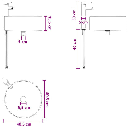 Mobile Lavabo da Parete Rovere Sonoma 49,5 x 44,5 x 65,5 cm | homemem39
