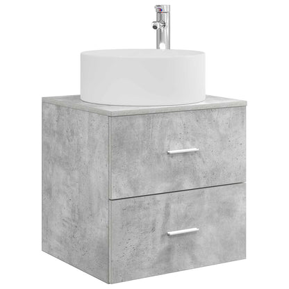 Mobile Lavabo da Parete Grigio Cemento 49,5 x 44,5 x 65,5 cm | homemem39