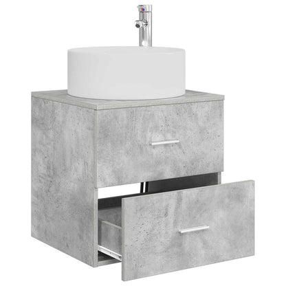 Mobile Lavabo da Parete Grigio Cemento 49,5 x 44,5 x 65,5 cm | homemem39