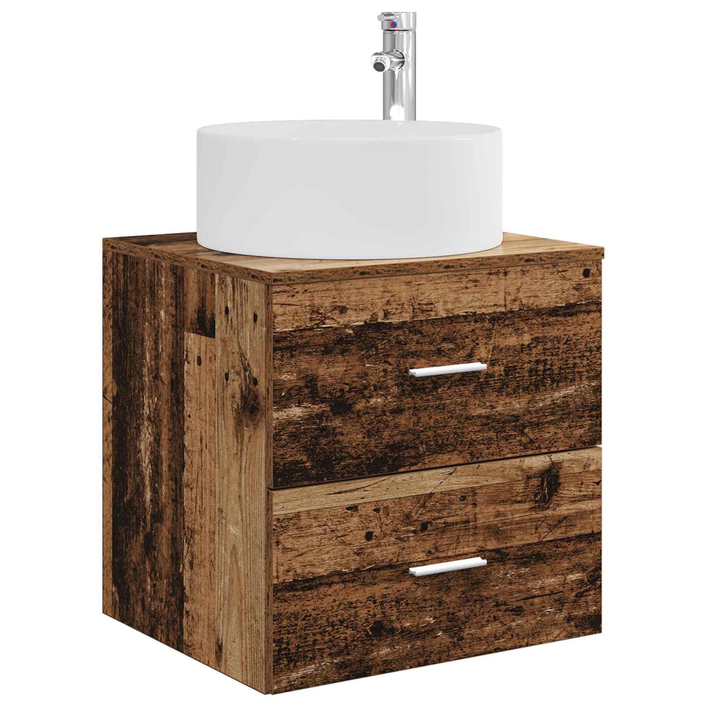 Mobile Lavabo da Parete Legno antico 49,5 x 44,5 x 65,5 cm