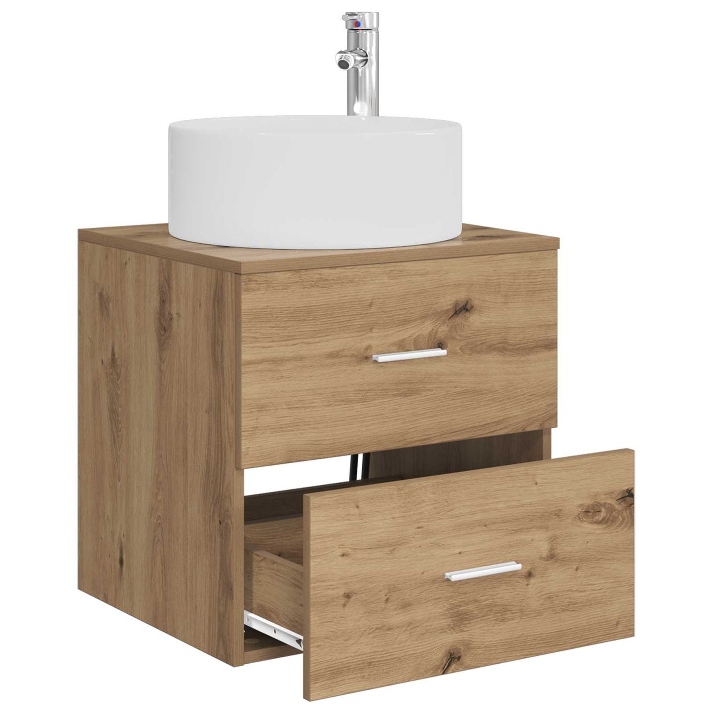 Mobile Lavabo da Parete Rovere Artigianale