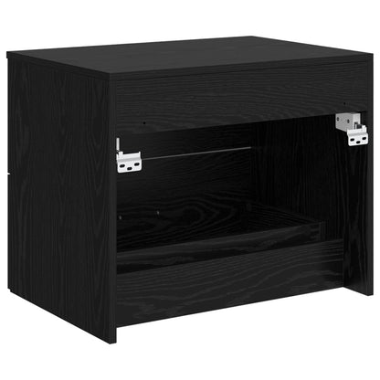 Mobile da Bagno da Muro Rovere Nero 62,5 x 44,5 x 50 cm | homemem39