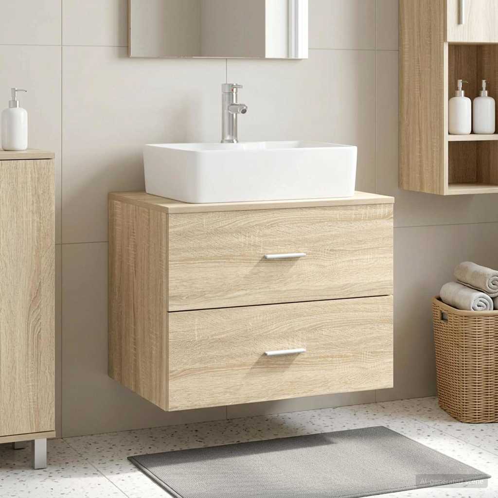 Mobile da Bagno da Muro Rovere Sonoma 62,5 x 44,5 x 50 cm | homemem39