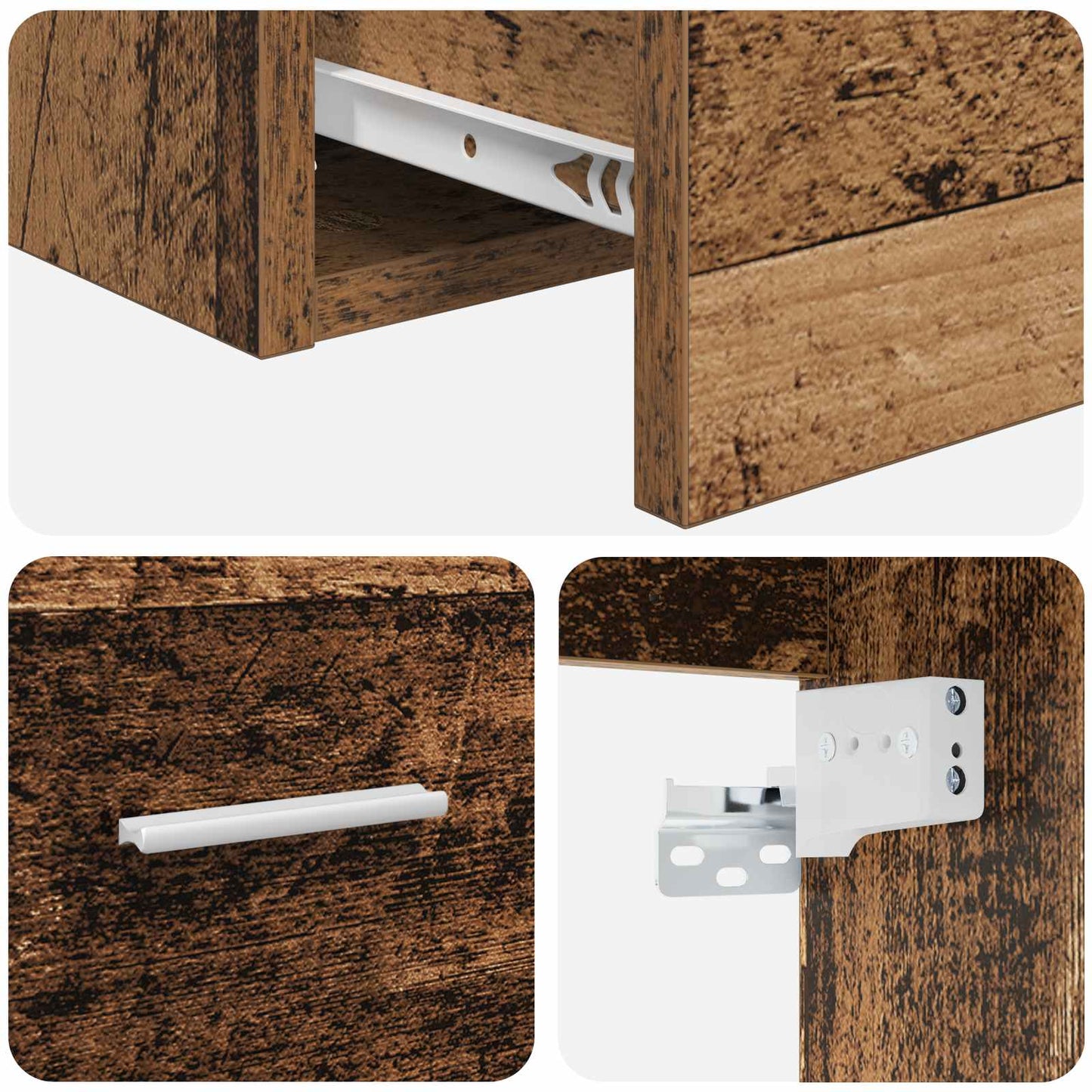 Mobile da Bagno da Muro Legno antico 62,5 x 44,5 x 50 cm | homemem39