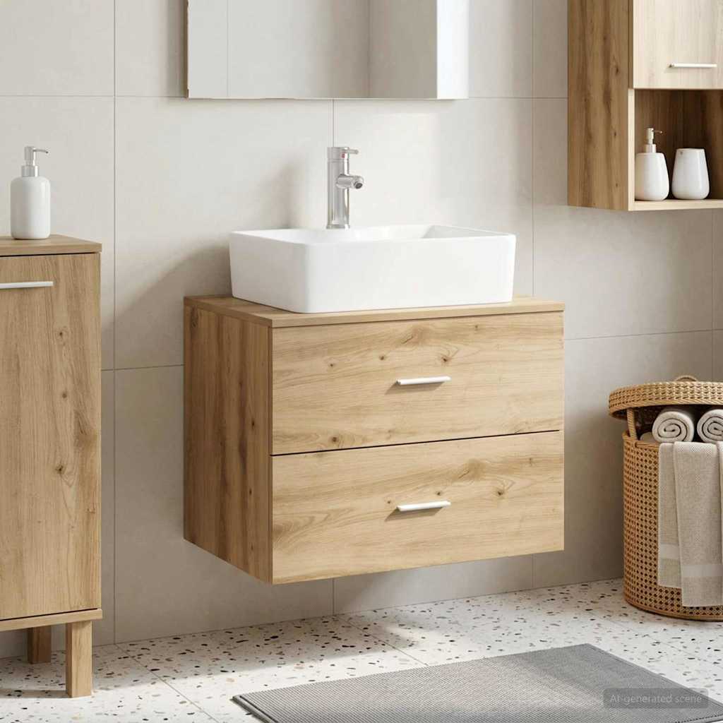 Mobile da Bagno da Muro Rovere Artigianale 62,5 x 44,5 x 50 cm | homemem39