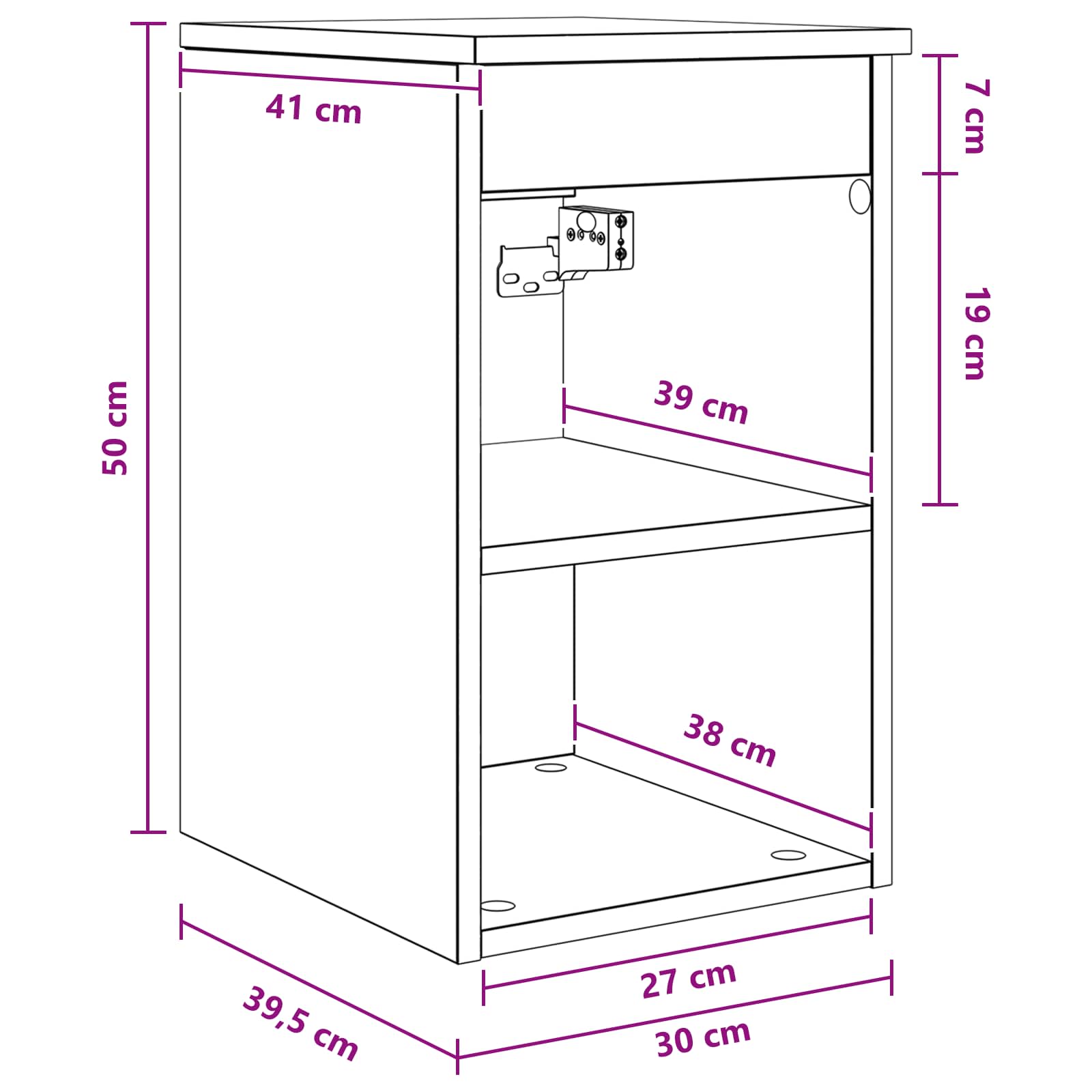 Armadio Bagno In-between Rovere Sonoma 30 x 35 x 50 cm | homemem39