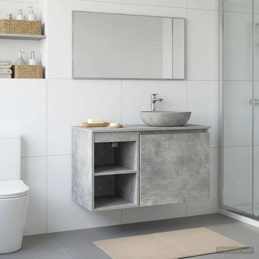 Armadio Bagno In-between Grigio Cemento 30 x 35 x 50 cm | homemem39