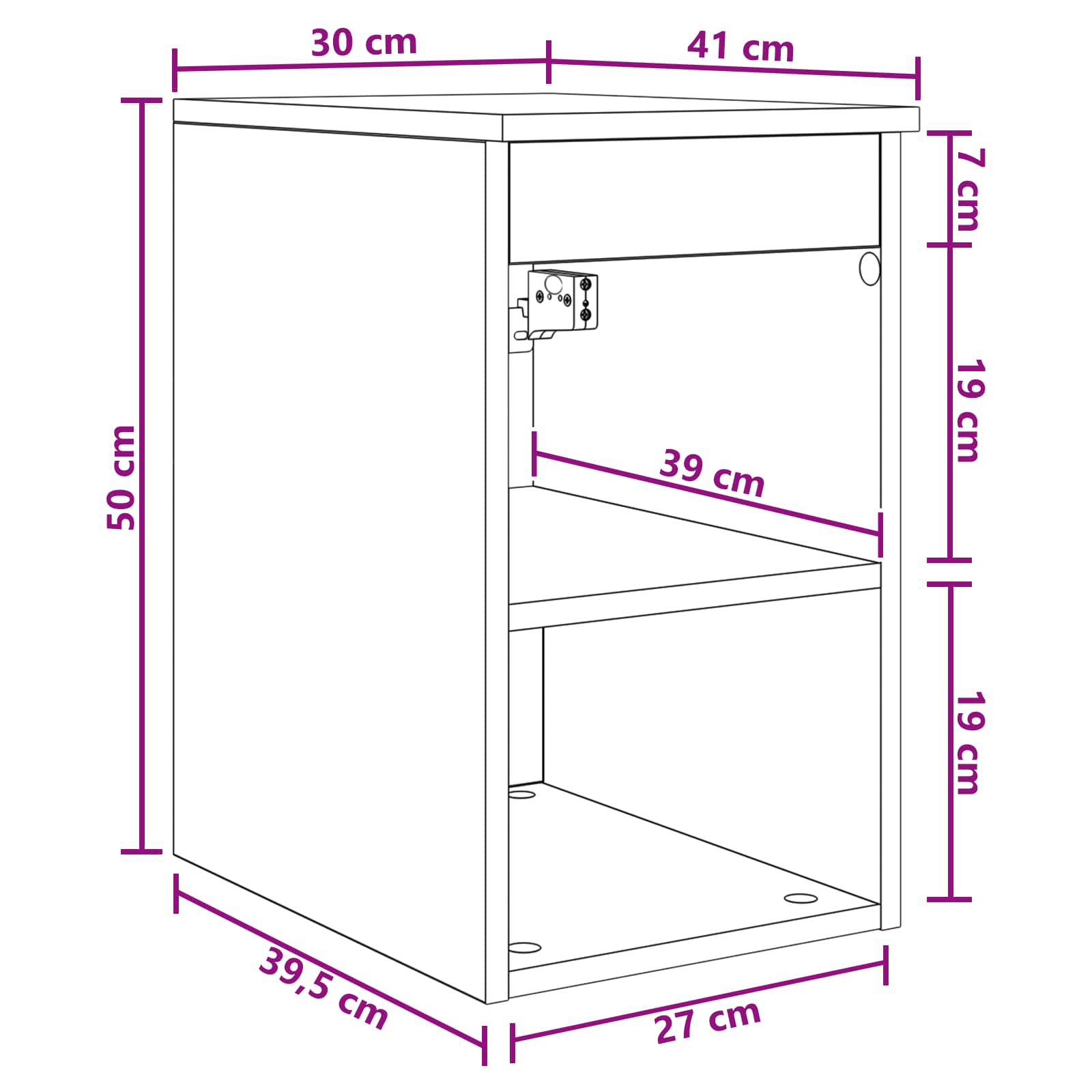 Armadio Bagno In-between Bianco 30 x 41 x 50 cm | homemem39