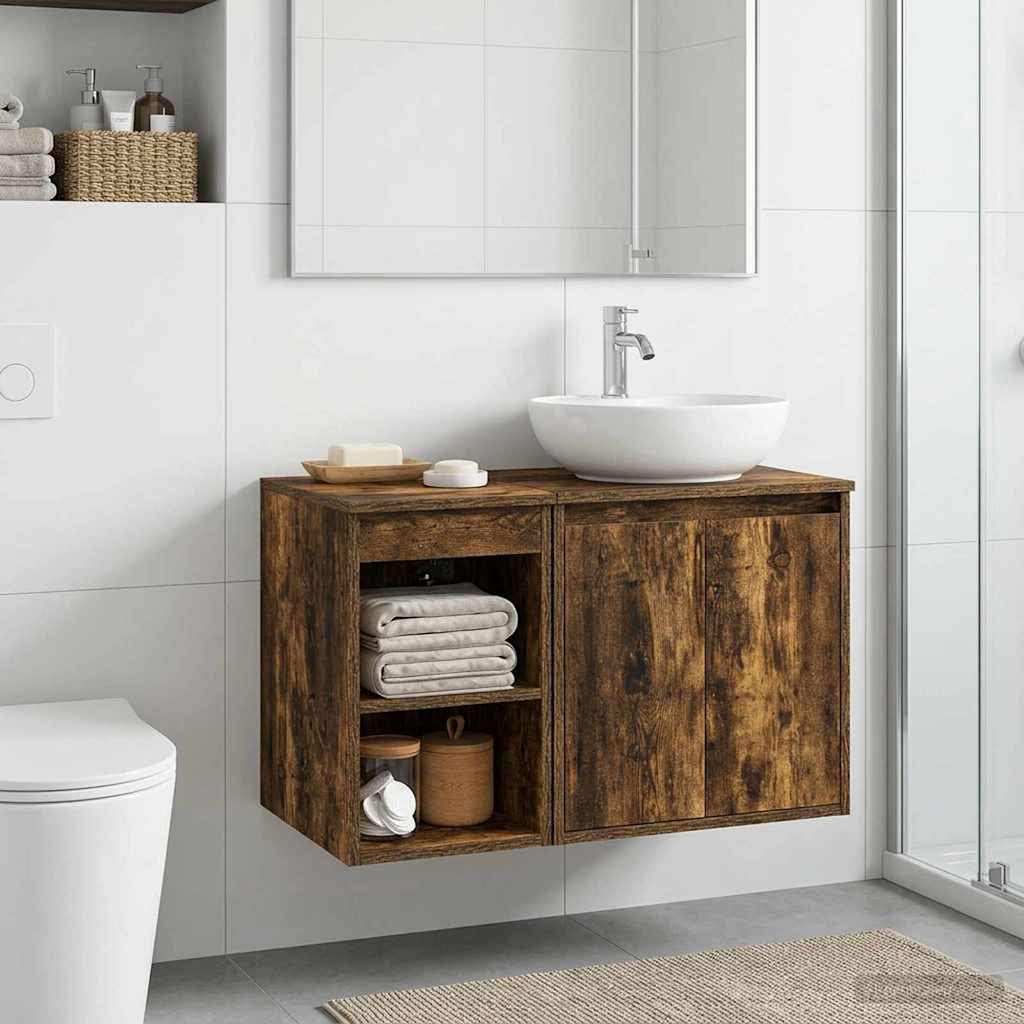 Armadio Bagno In-between Rovere Fumo 30 x 41 x 50 cm | homemem39