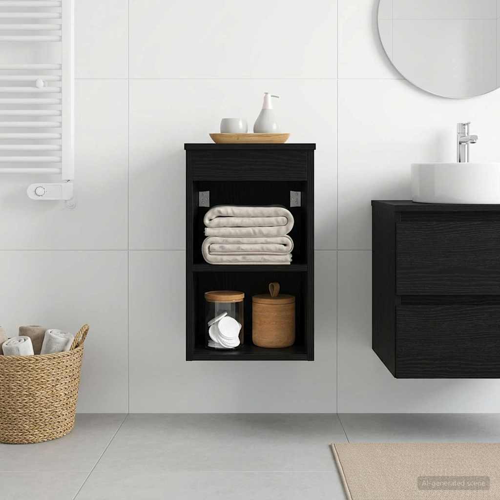 Armadio Bagno In-between Rovere Nero 30 x 44,5 x 50 cm | homemem39