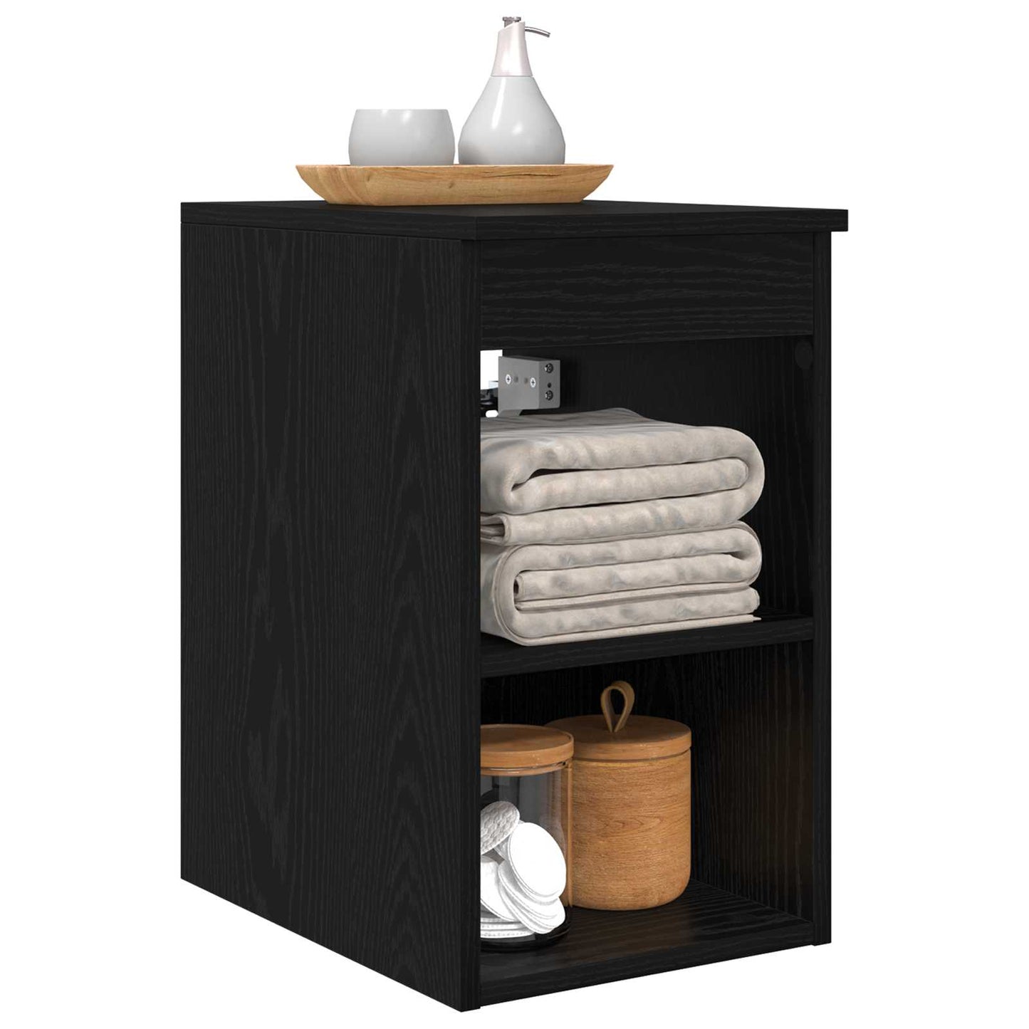 Armadio Bagno In-between Rovere Nero 30 x 44,5 x 50 cm | homemem39
