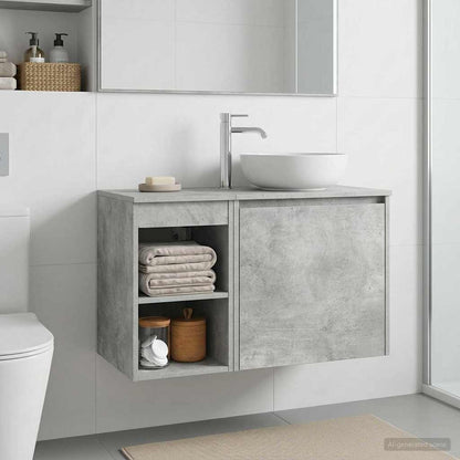 Armadio Bagno In-between Grigio Cemento 30 x 44,5 x 50 cm | homemem39