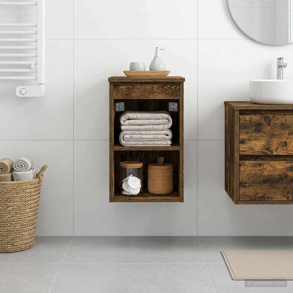 Armadio Bagno In-between Rovere Fumo 30 x 44,5 x 50 cm