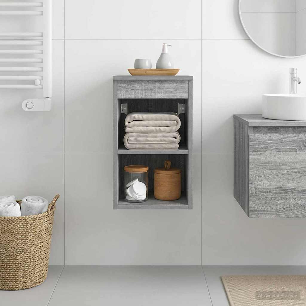 Armadio Bagno In-between Sonoma grigio 30 x 44,5 x 50 cm | homemem39