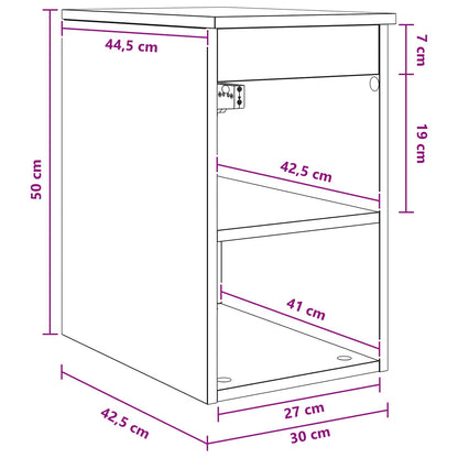 Armadio Bagno In-between Sonoma grigio 30 x 44,5 x 50 cm | homemem39