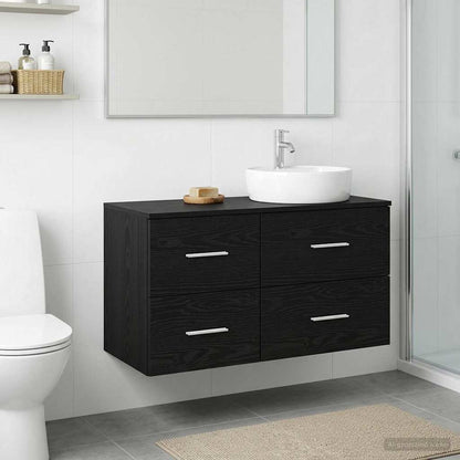 Armadio Bagno In-between Rovere Nero 30 x 35 x 50 cm | homemem39