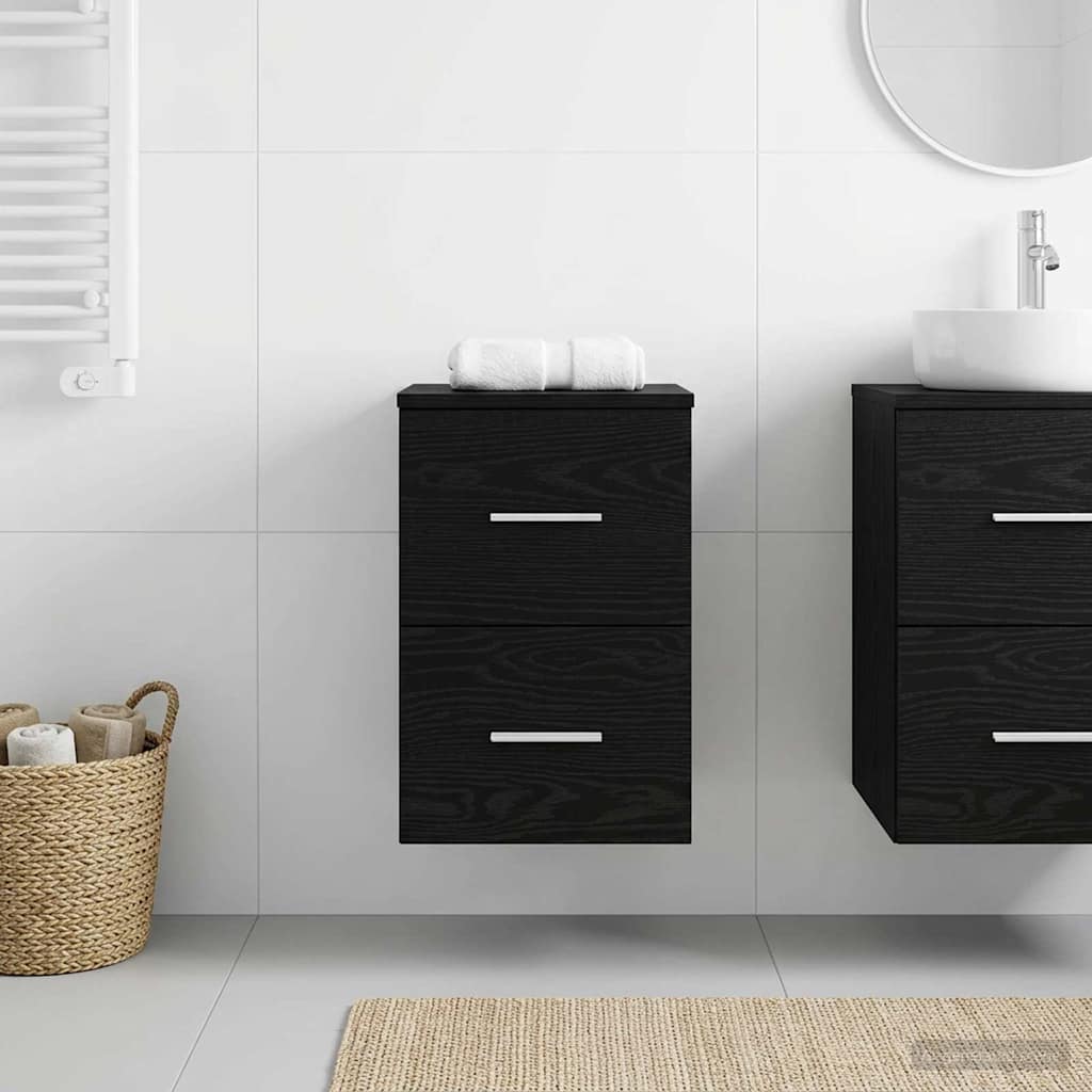 Armadio Bagno In-between Rovere Nero 30 x 35 x 50 cm | homemem39