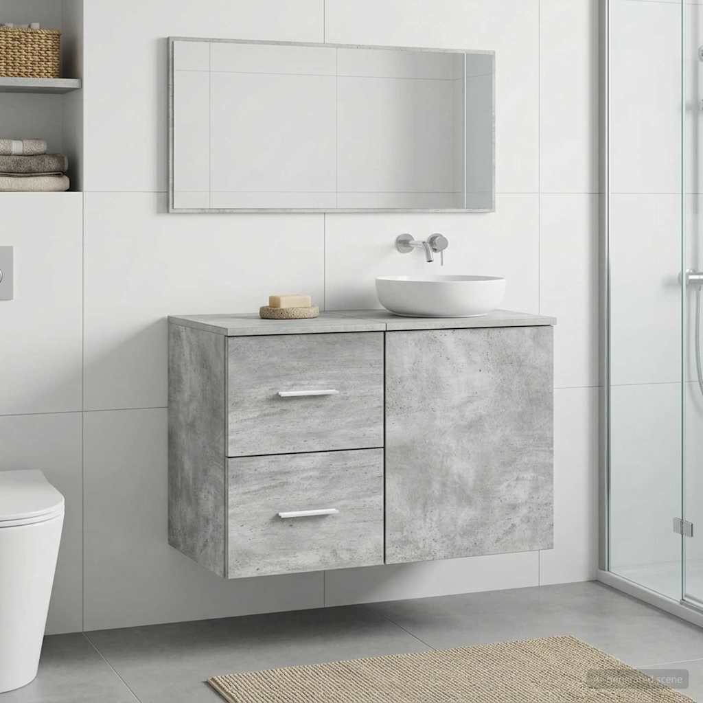 Armadio Bagno In-between Grigio Cemento 30 x 35 x 50 cm | homemem39