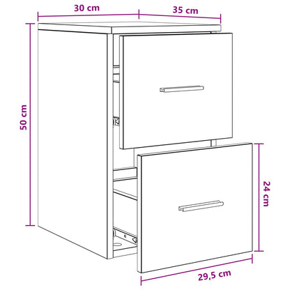 Armadio Bagno In-between Grigio Cemento 30 x 35 x 50 cm | homemem39