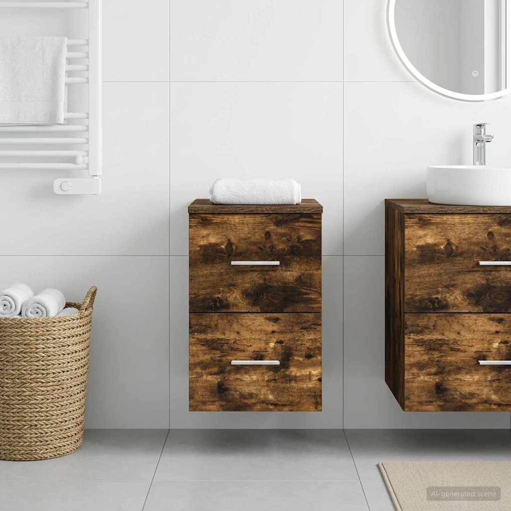 Armadio Bagno In-between Rovere Fumo 30 x 35 x 50 cm | homemem39