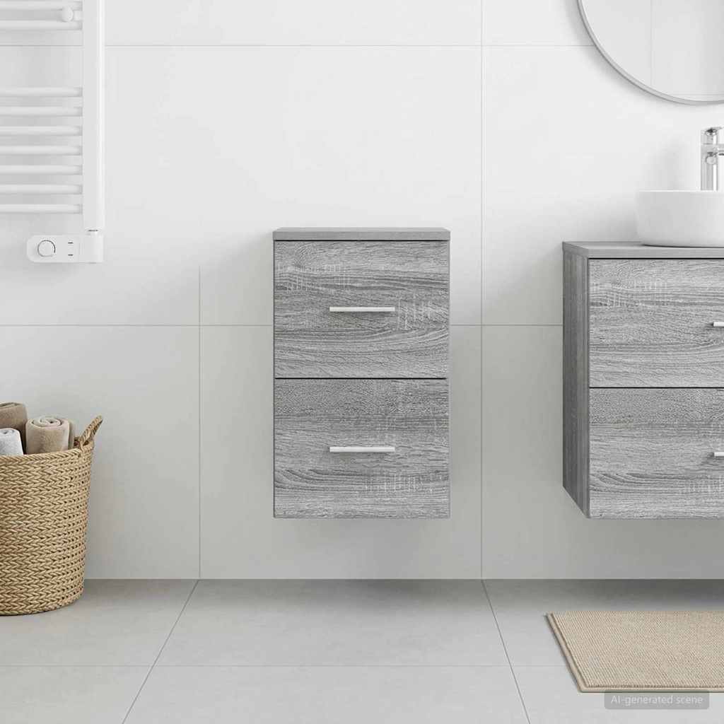 Armadio Bagno In-between Sonoma grigio 30 x 35 x 50 cm | homemem39